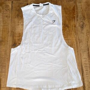 Gymshark White Athletic Tank